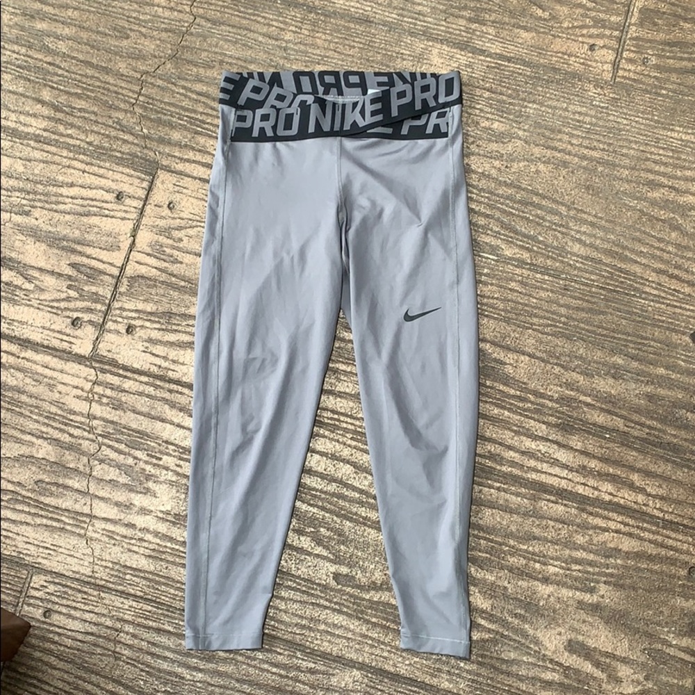 Nike Pro Black & Grey Leggings